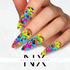 Rainbow 90's vibes Nail Decals |  Nail Art Water Transfer | Nail Wraps