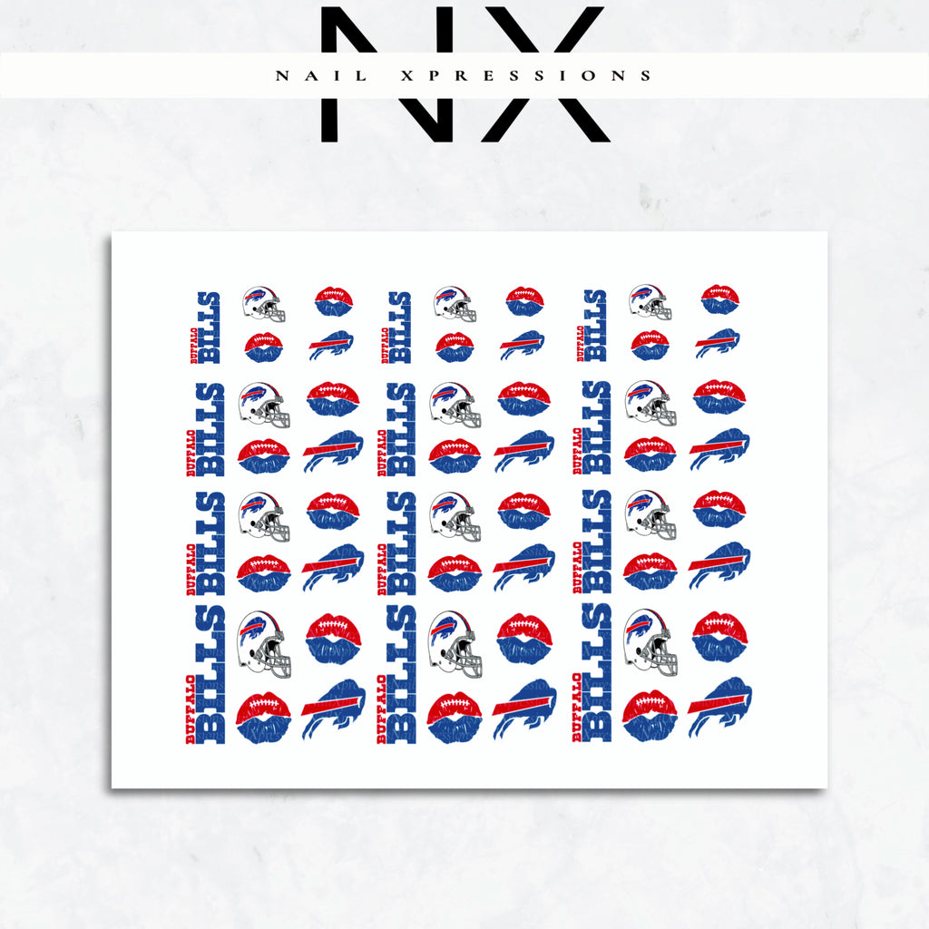 Game Day Buffalo Bills Nail Stickers