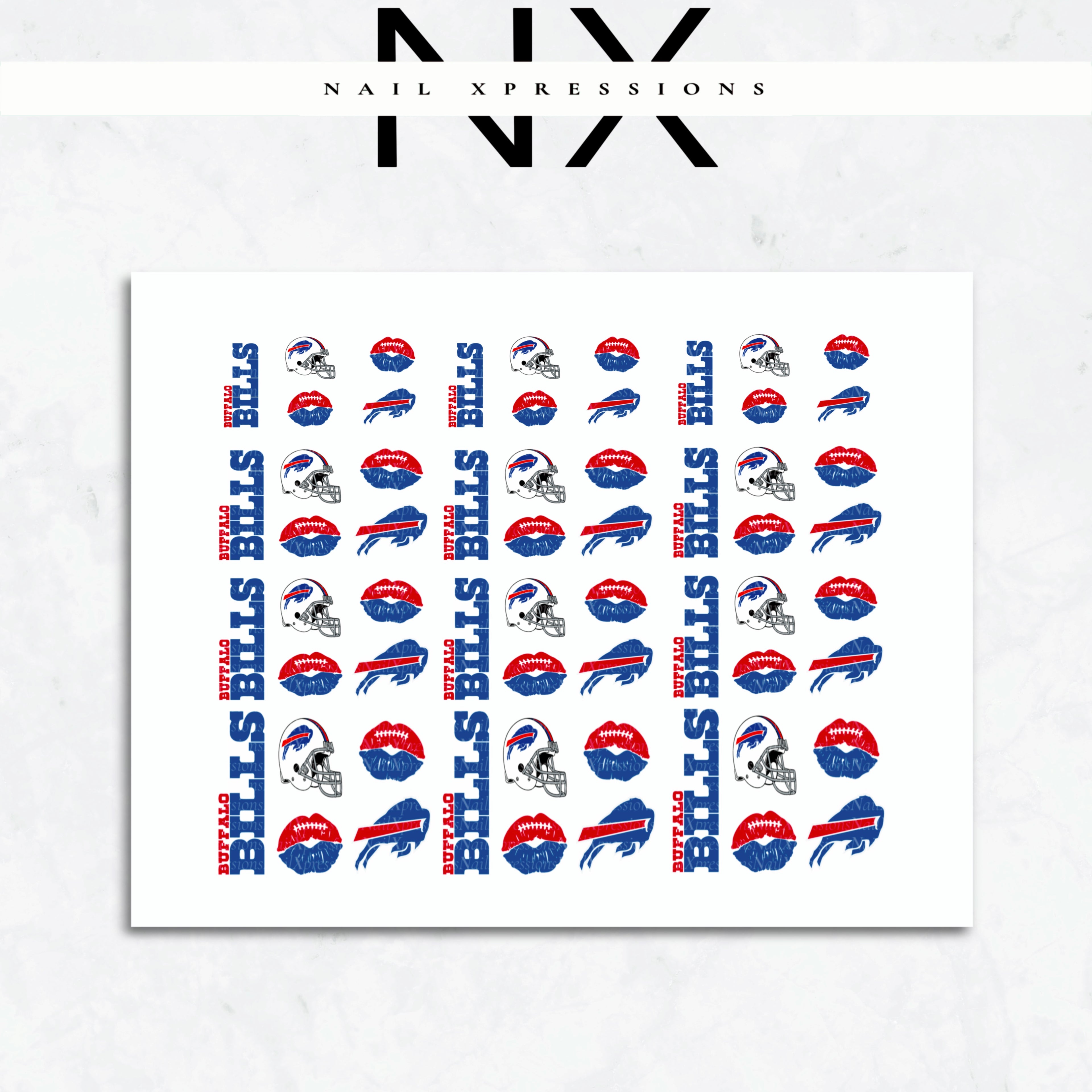 Game Day Buffalo Bills Nail Stickers