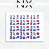 Football Nail Art Buffalo Bills | Football Nail Stickers or Nail Water Decals