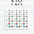 Football Nail Art Forty Miami Dolphins  | Football Nail Stickers or Nail Water Decals
