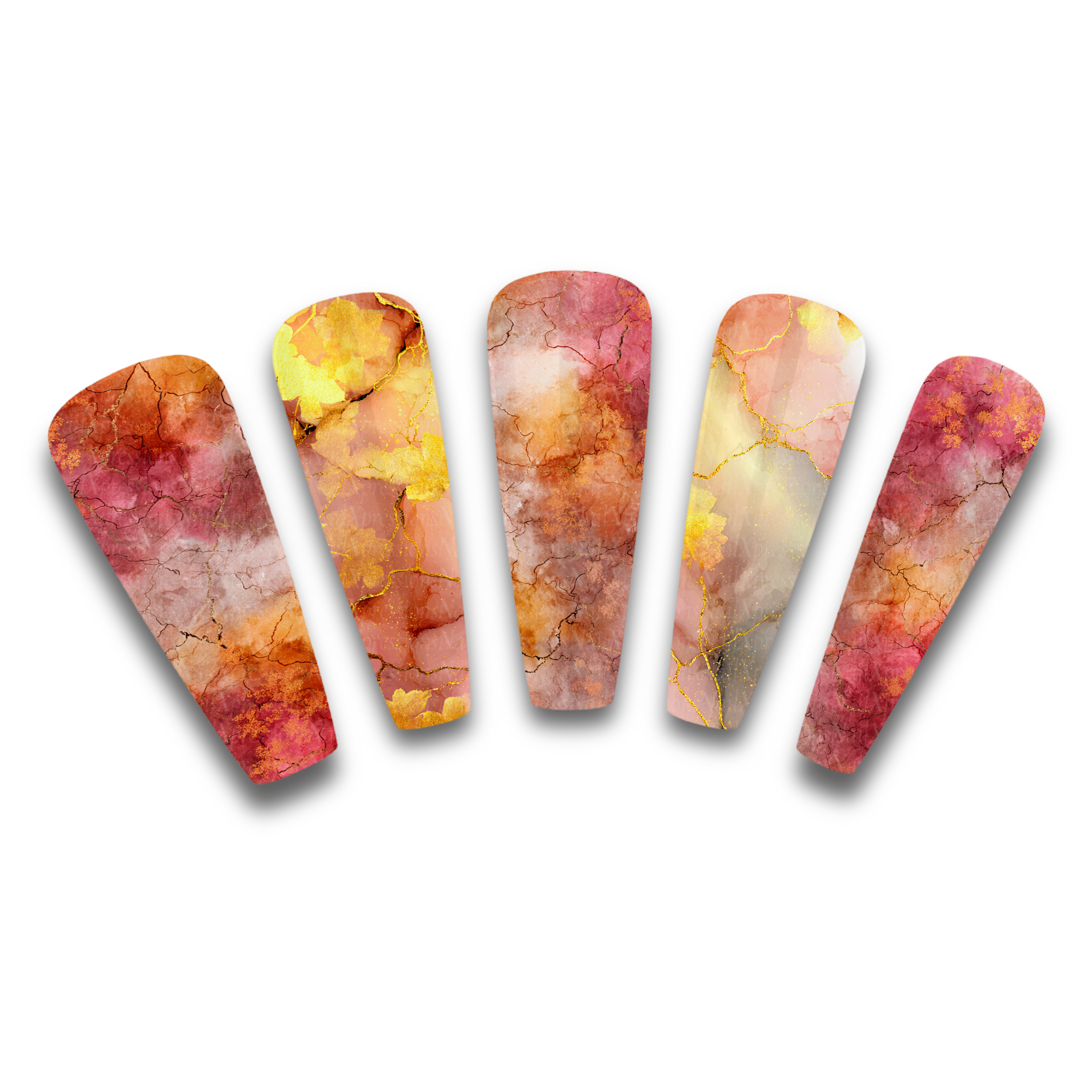 Marble Fall Nail Decals