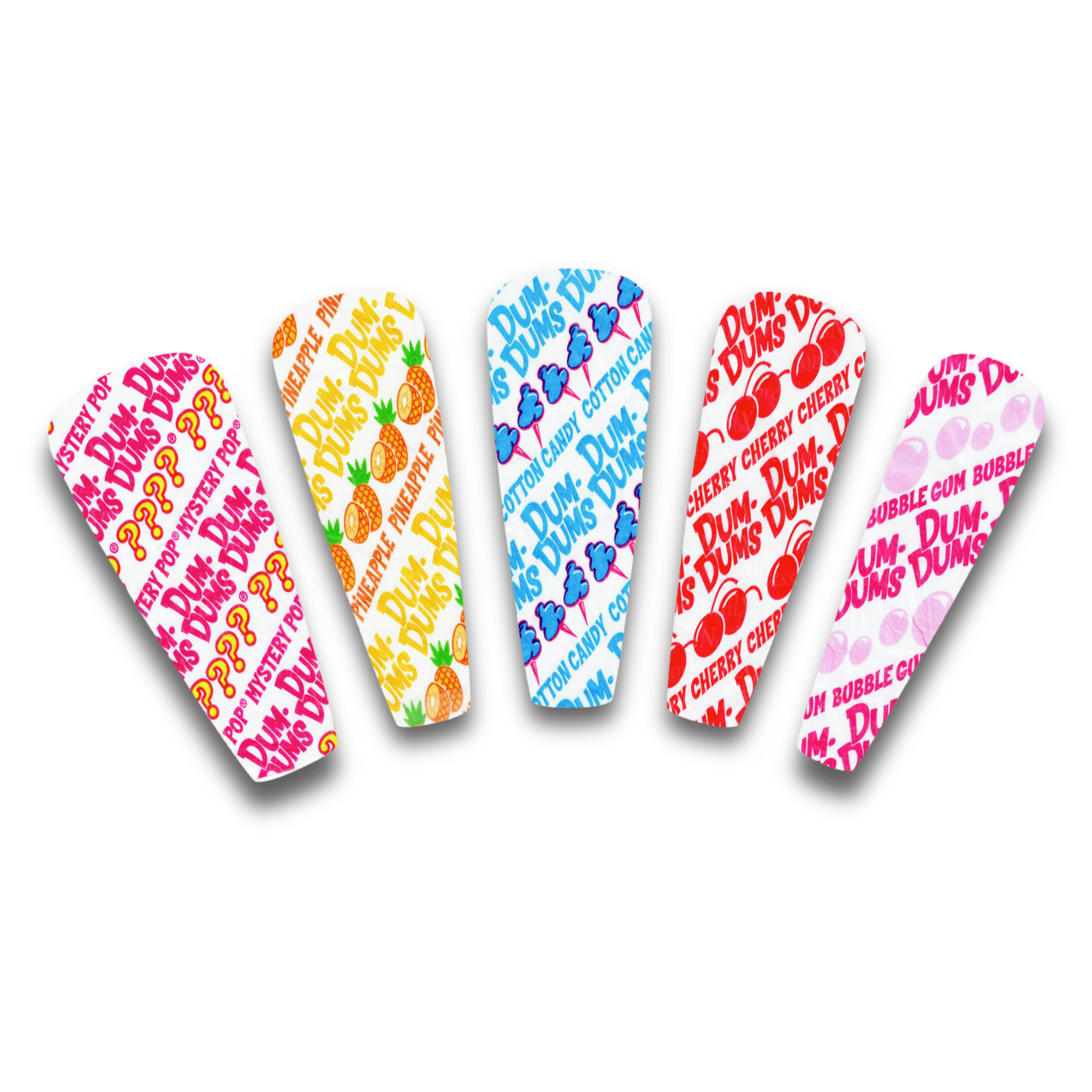 3 Sheets Candy Nail Decals