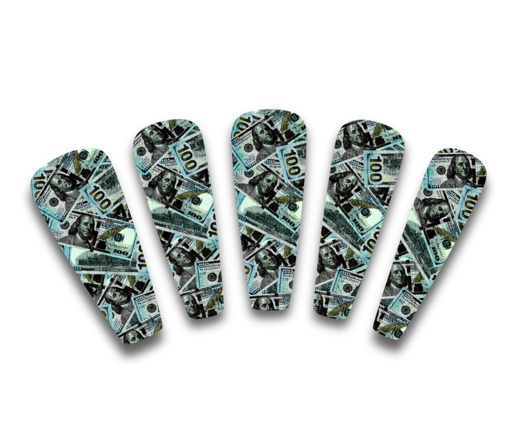 Scattered Money Nail Decals