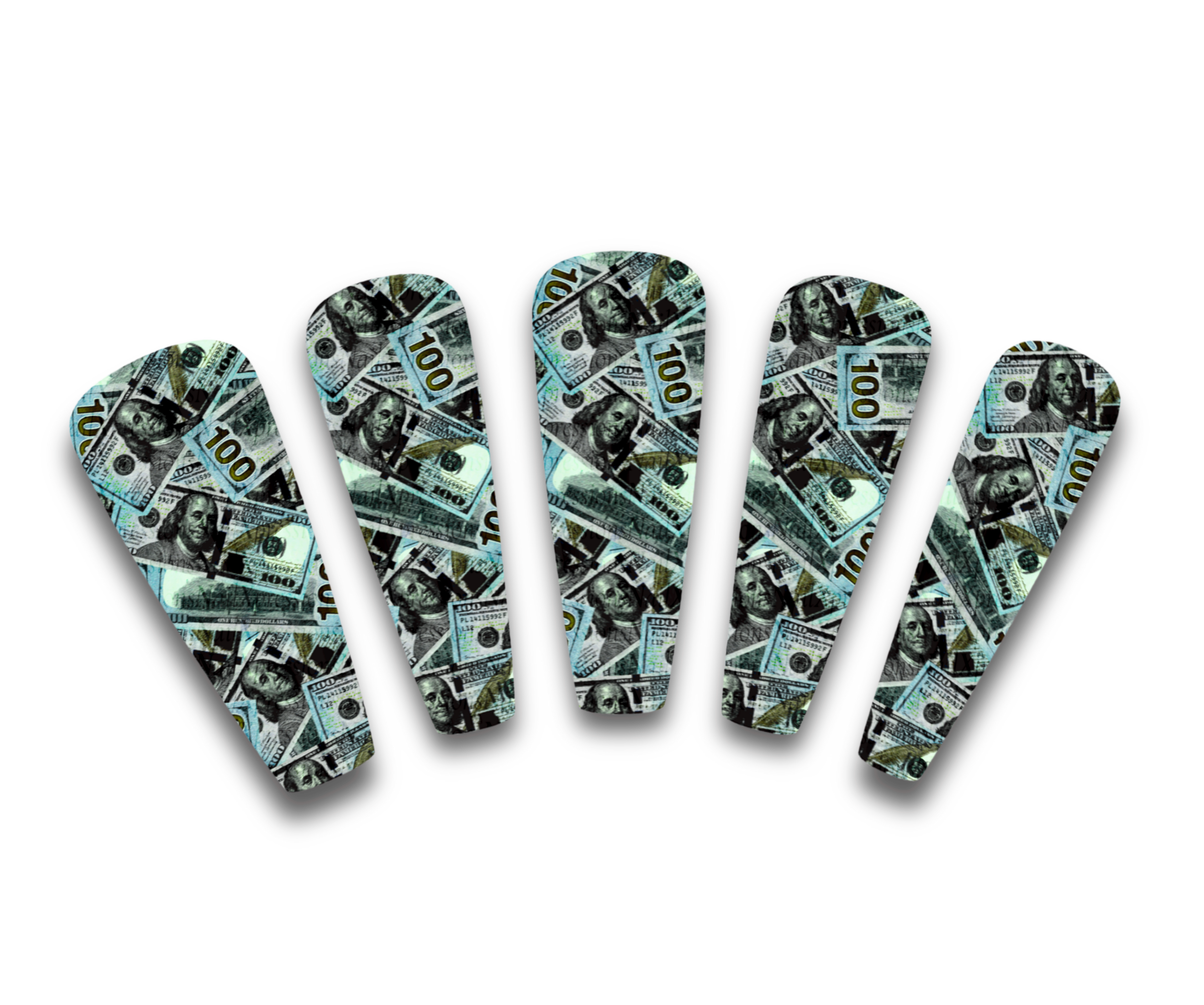 Scattered Money Nail Decals