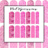 Pink Money Nail Decals | Nail Art Water Transfer | Nail Wraps