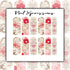 Chinoiserie Love Mix Nail Wraps | Nail Art Wrap | Water Transfer Nail Wrap | Custom Nail Wraps