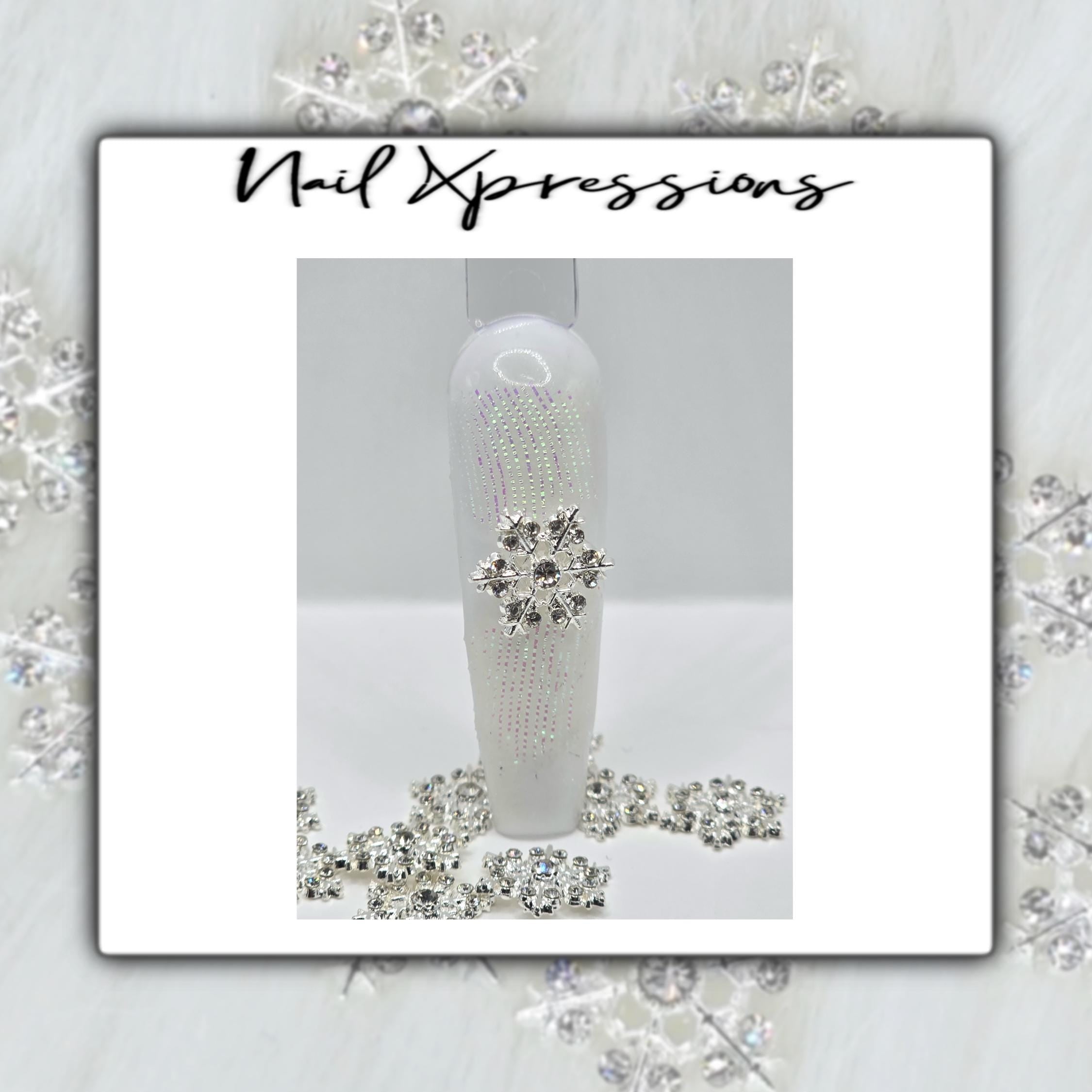 Sparkle Snowflake Nail Charm