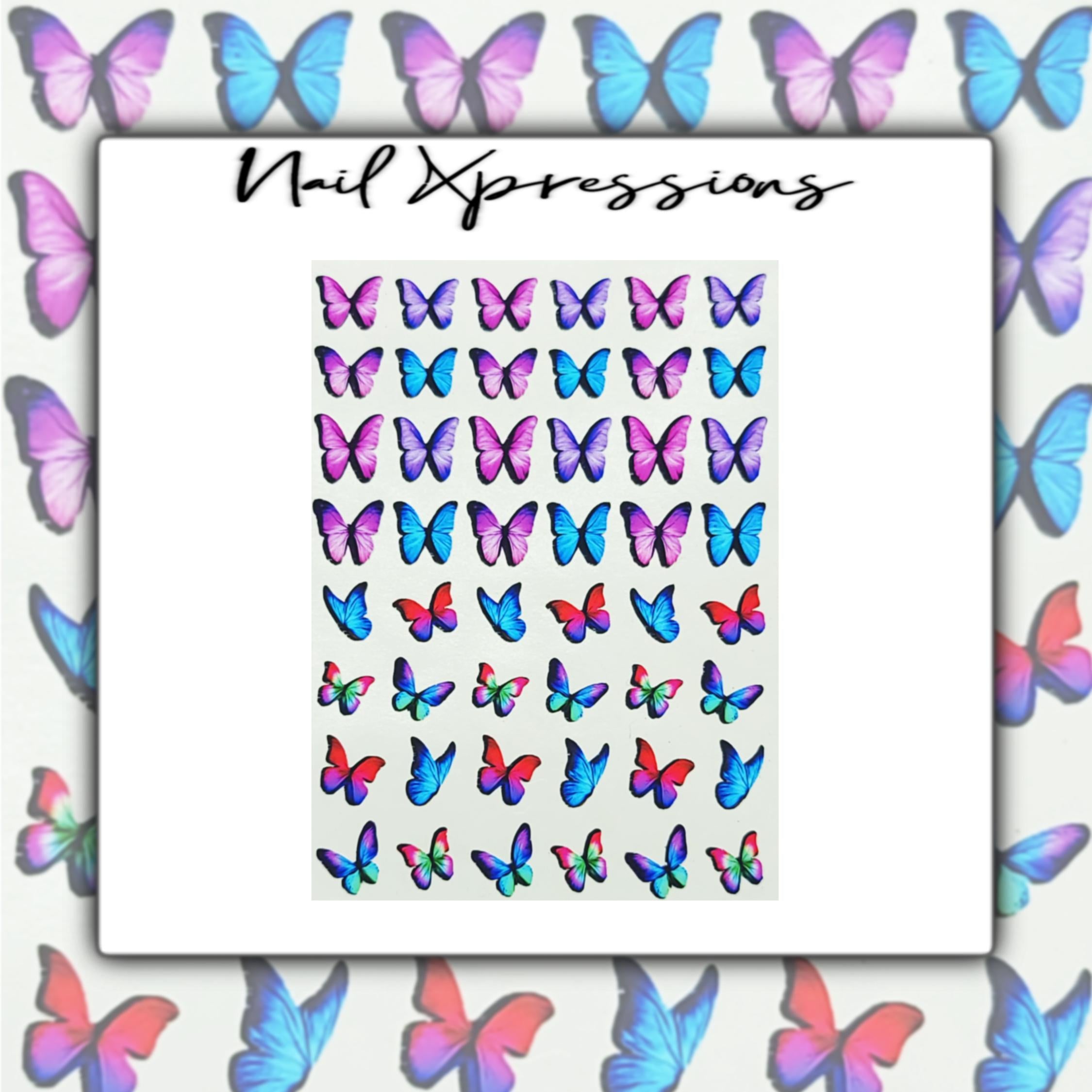 Butterflies Nail Stickers