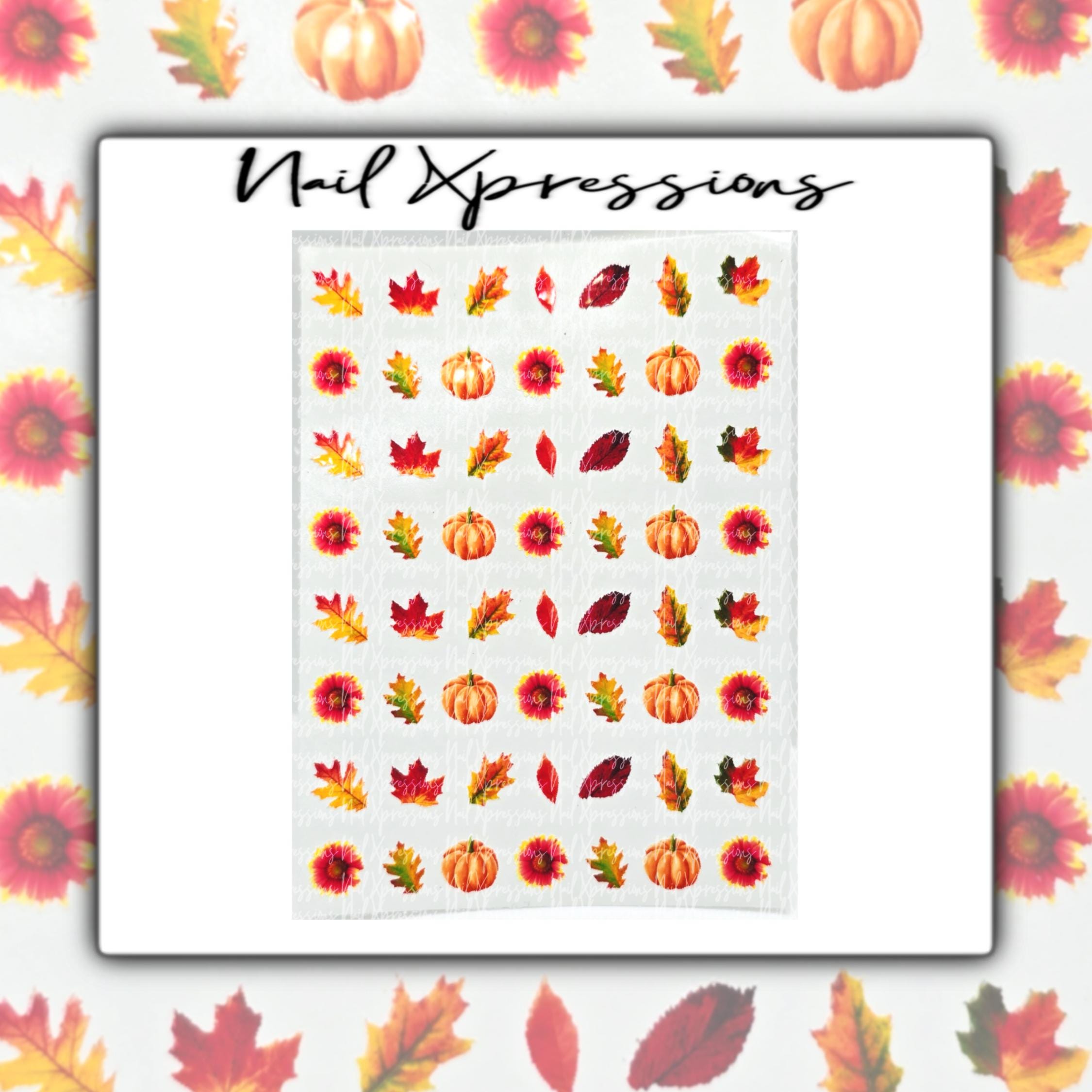 Fall Nail Decals