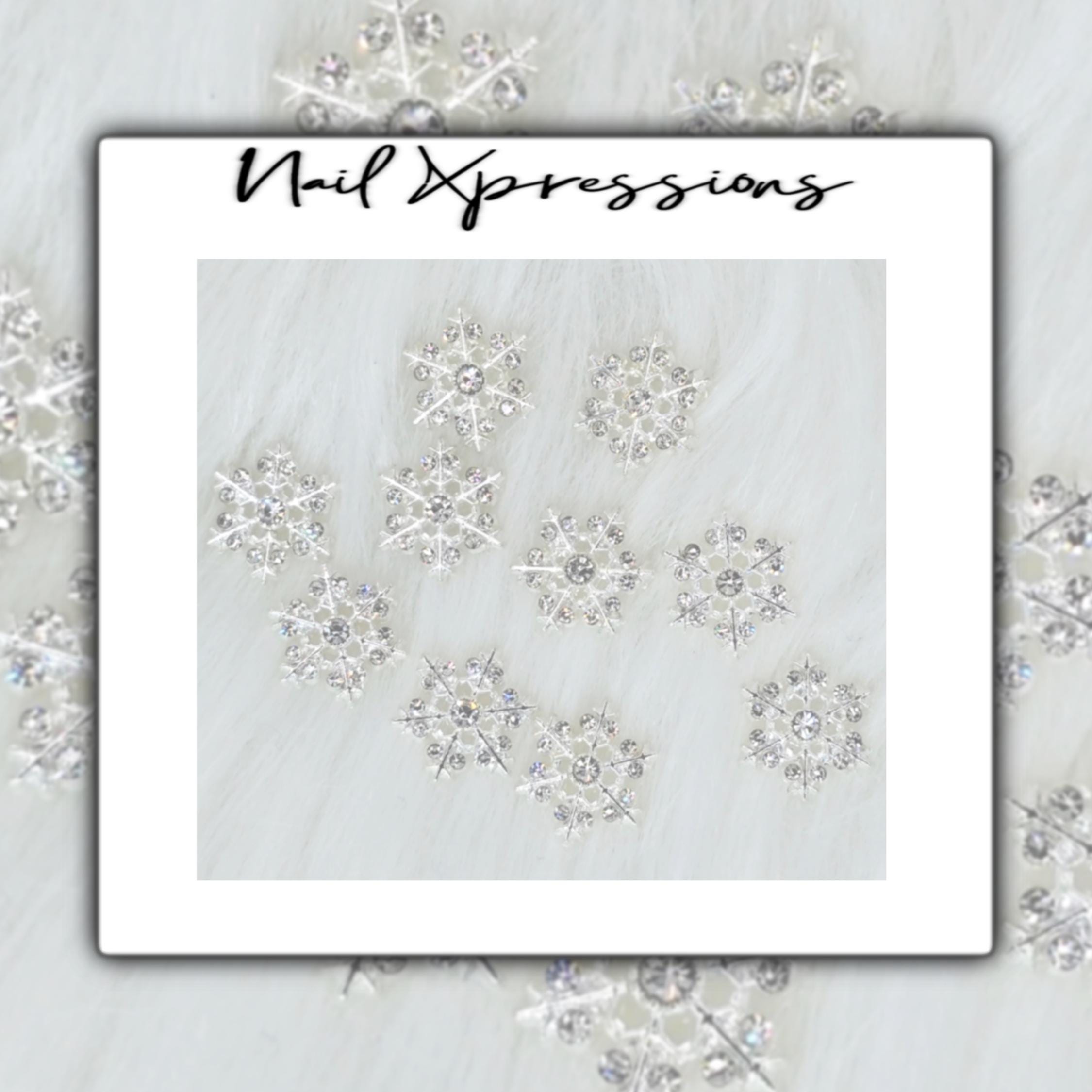 Sparkle Snowflake Nail Charm