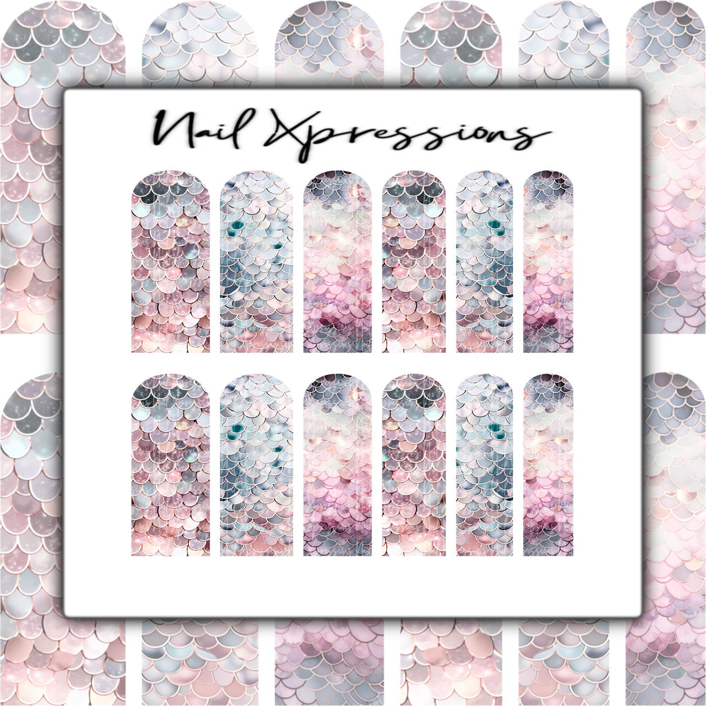 Mermaid Nail Water Nail Wraps | Nail Art Water Transfer | Nail Wraps