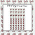 Football Bow Water Nail Decal