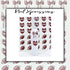 Football Bow Water Nail Decal