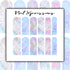 Snowflakes Nail Wrap | Winter Print Nail Wrap | Water Transfer Nail Wrap | Custom Nail Wraps