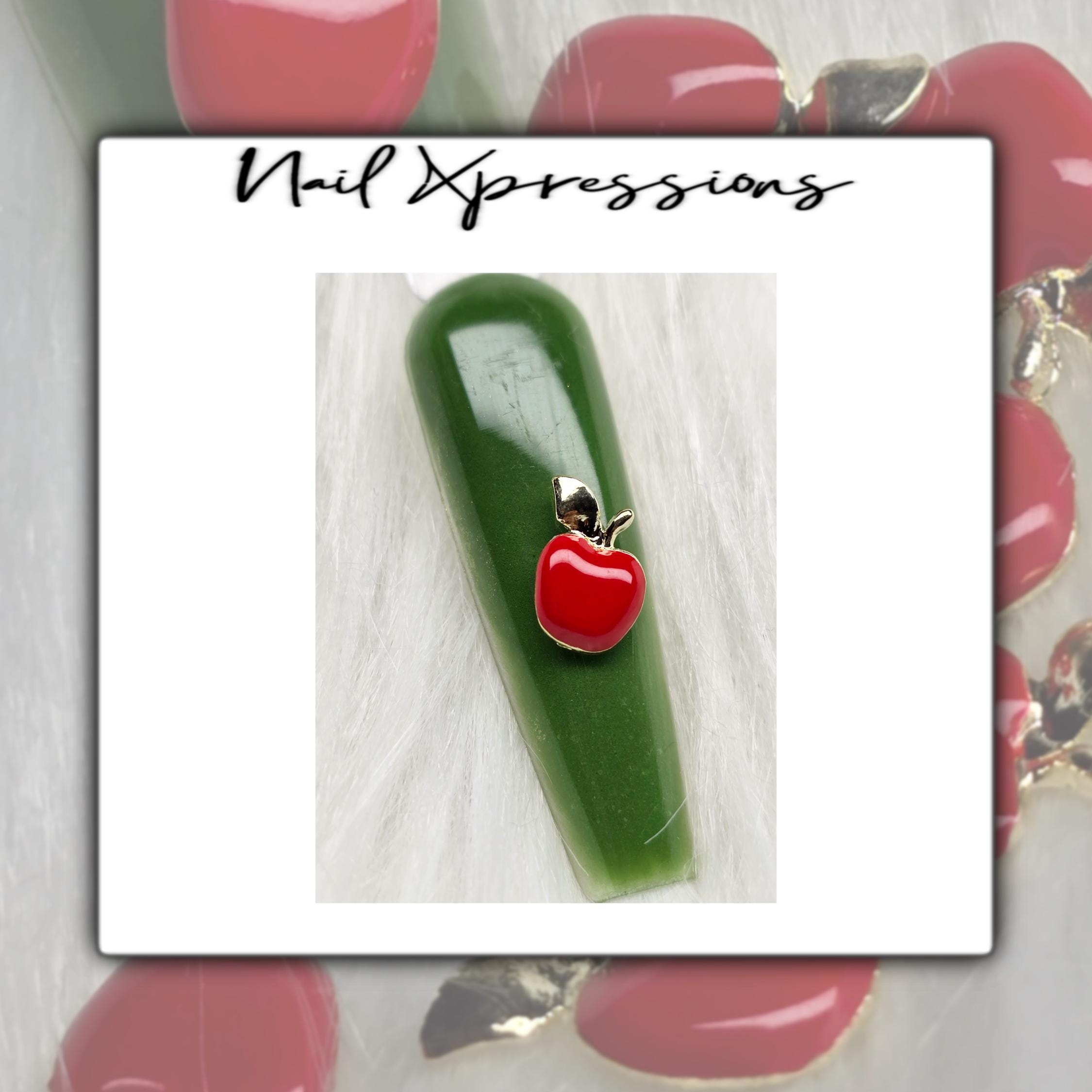 Red Apple Nail Charm