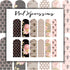 Pink Honeycomb Bee Mix Nail Wraps | Nail Art Wrap | Water Transfer Nail Wrap | Custom Nail Wraps