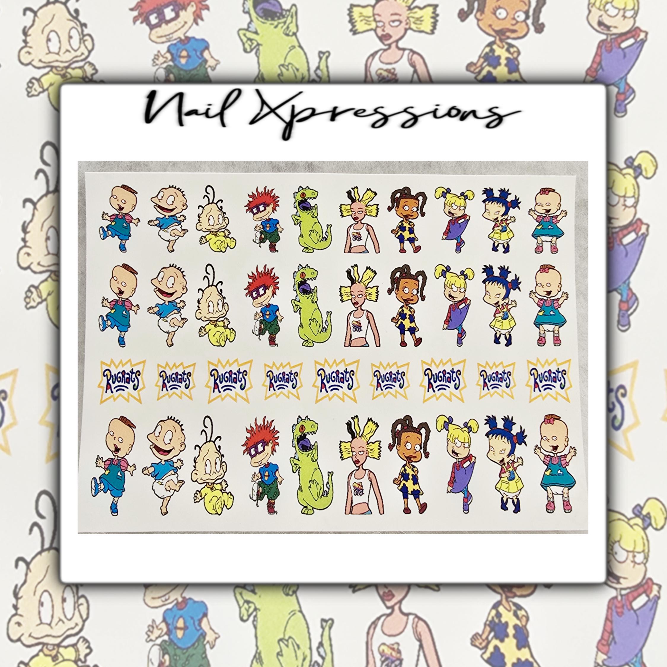 Rugrats Vibes Nail Decals