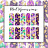 Mardi Gras Hearts Mix Nail Wraps | Abstract Nail Wrap | Water Transfer Nail Wrap | Custom Nail Wraps