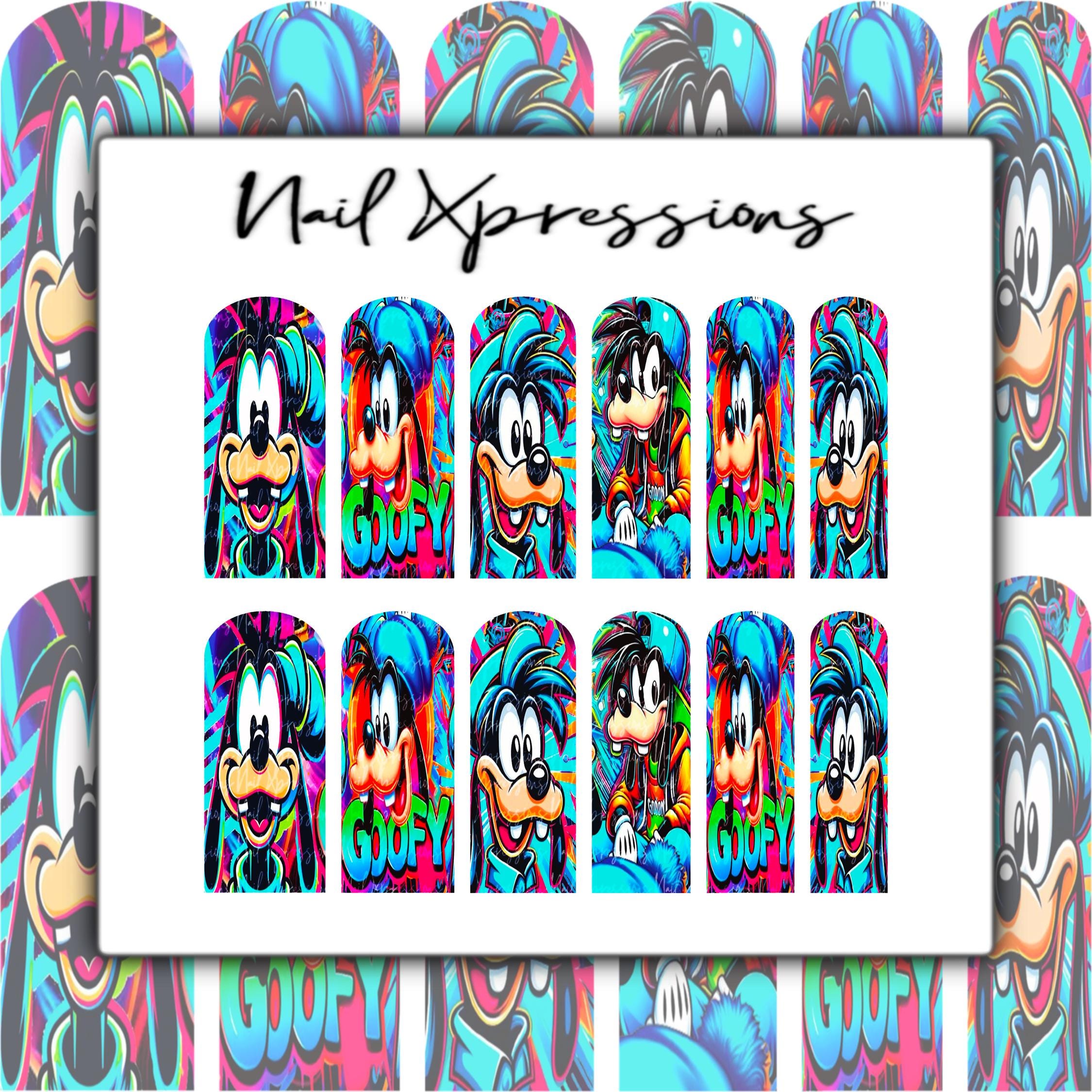 Cartoon Cute Nail Wraps | Nail Art Wrap | Water Transfer Nail Wrap | Custom Nail Wraps