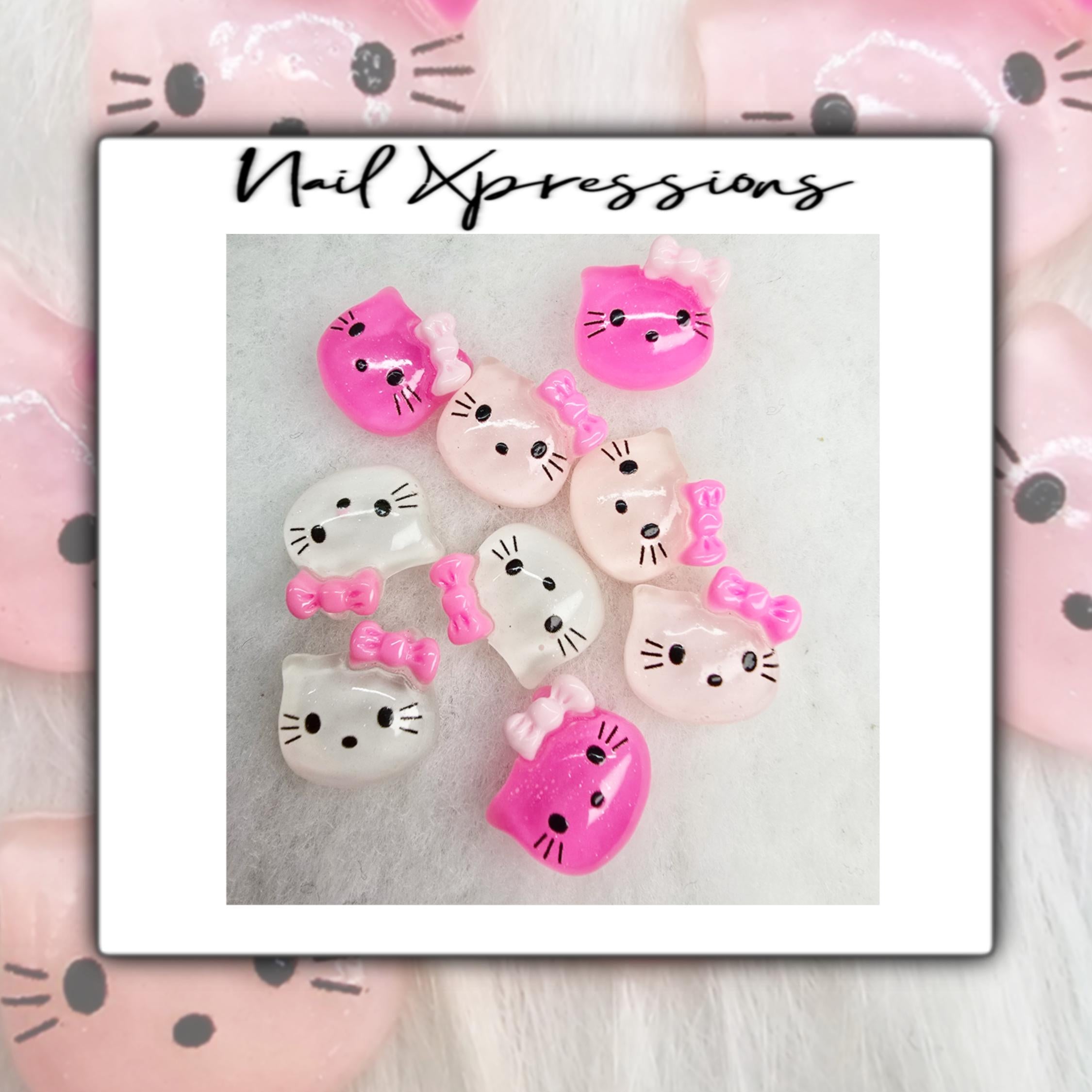 Hello Kitty Kawaii Nail Charms