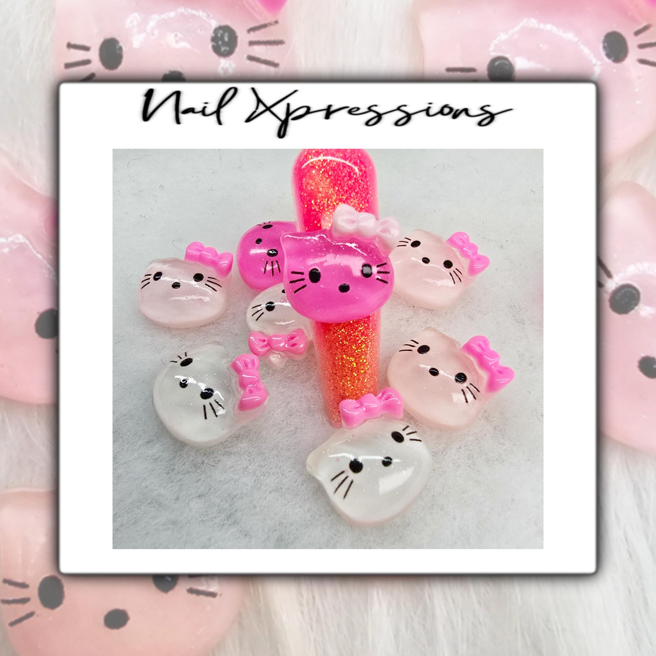 Hello Kitty Kawaii Nail Charms