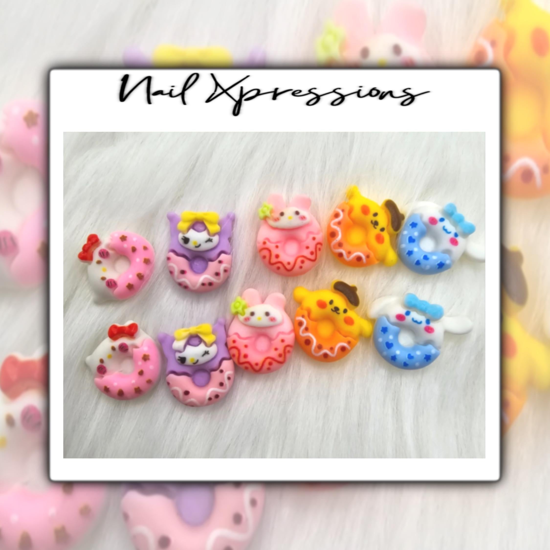 Hello Kitty Kawaii Nail Charms