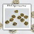 Vintage Gold Rose Nail Charms