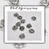 Vintage Silver Rose Nail Charms