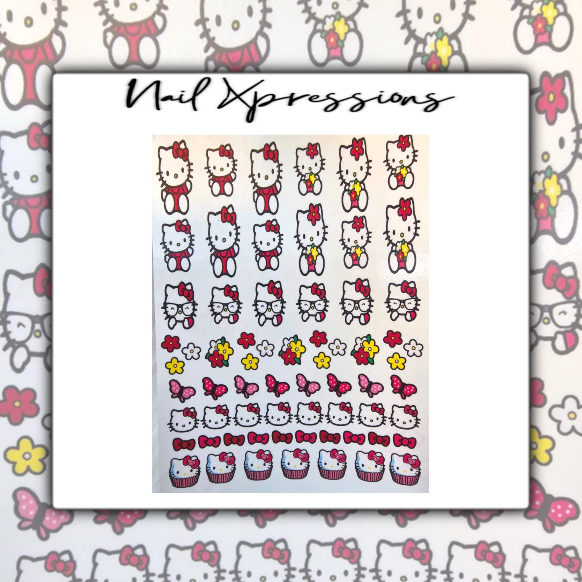 Hello Kitty Nail Decals