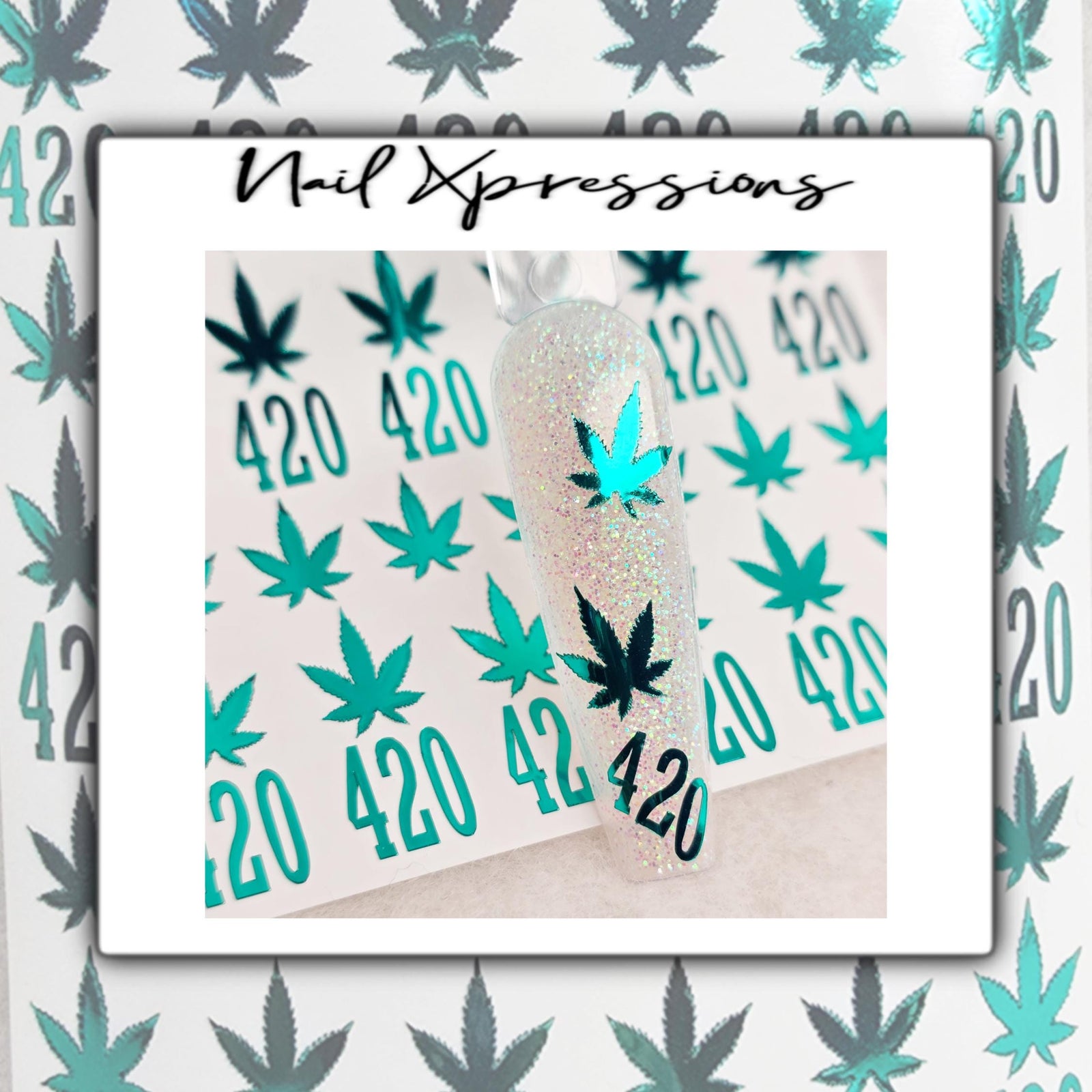420 Vinyl Nail Sticker