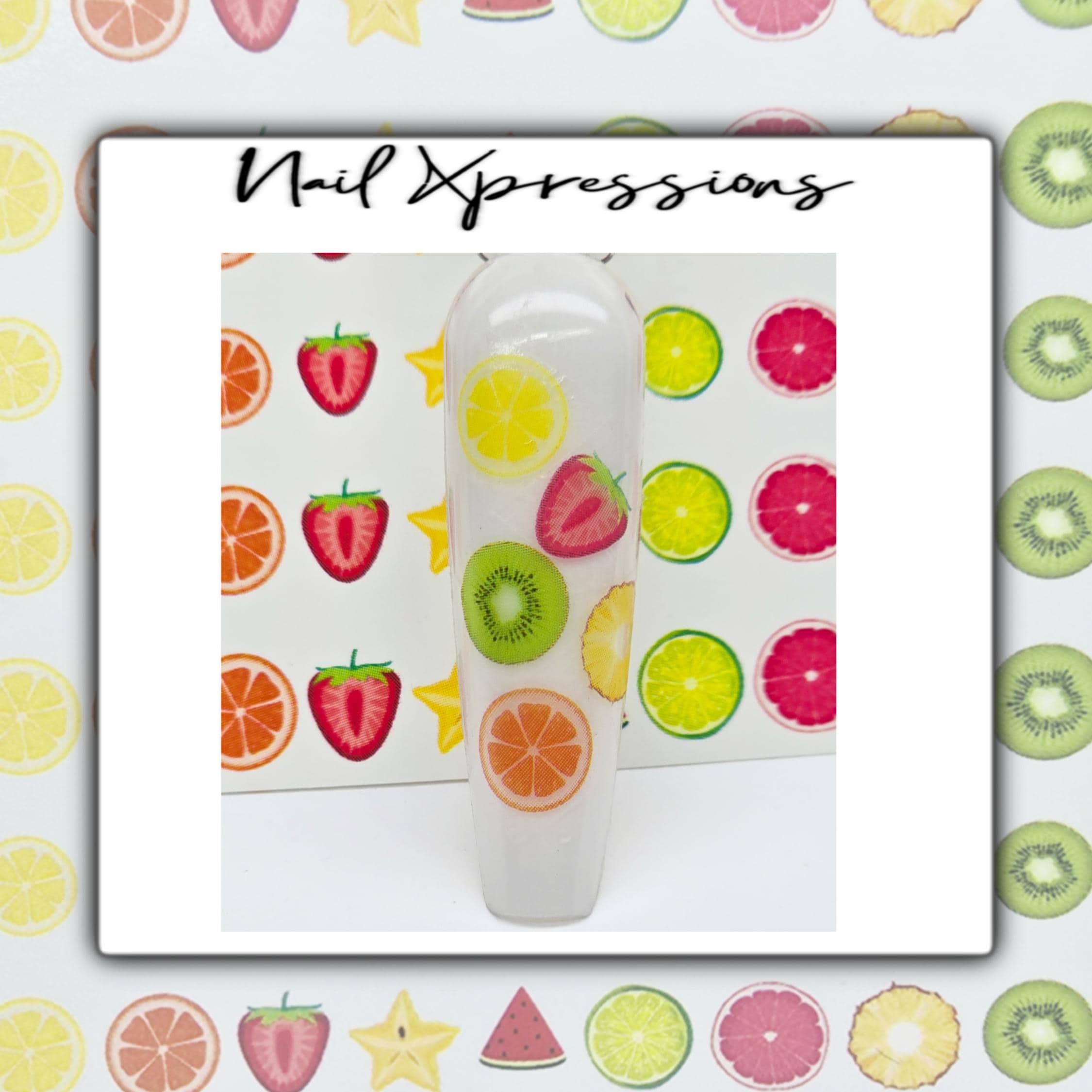 Fruit slices Nail Stickers | Summer Fruit Nail Art | Fruit Nail Art | Summer Nails | Nail Stickers | Nail Decals