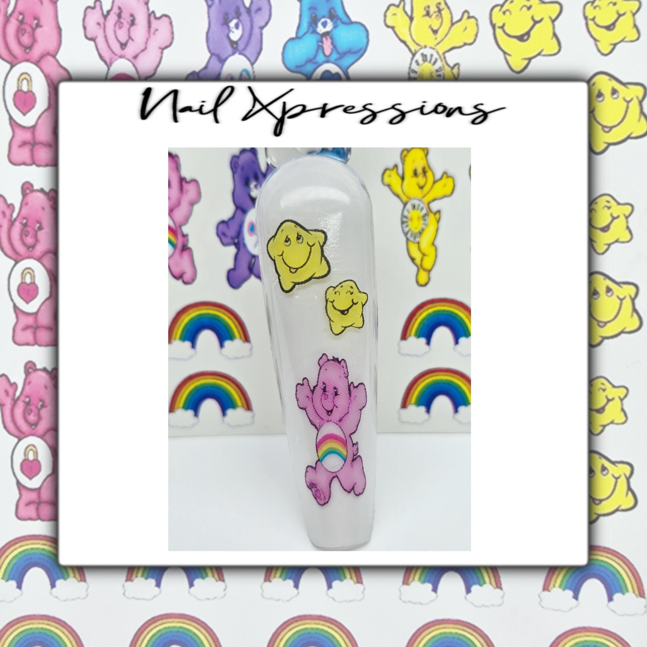 Care Bears Nail Decals
