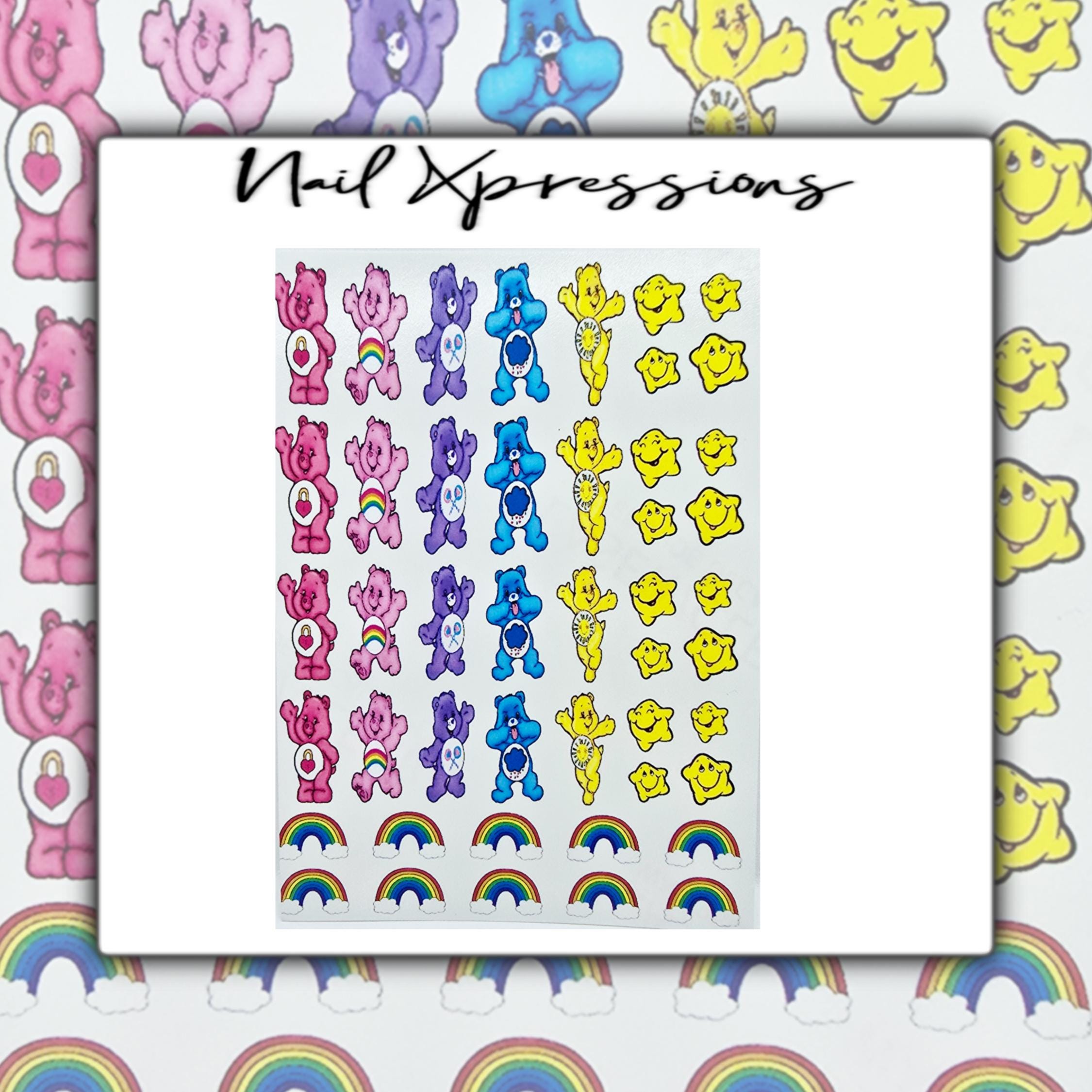 Care Bears Nail Decals