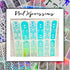 Aztec Foiled Nail Art| Foiled Nail Water Decals | Foiled Nail Water Wraps | Holographic Nail Art | Holographic Nail decals
