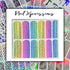 Abstract Foiled Nail Art| Foiled Nail Water Decals | Foiled Nail Water Wraps | Holographic Nail Art | Holographic Nail decals