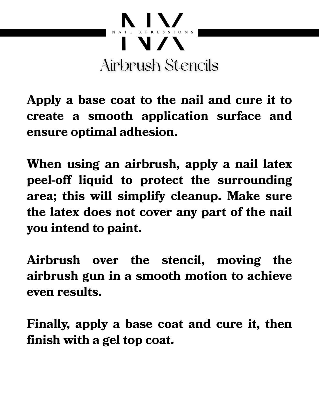 Luxury Airbrush Stencil For Nails