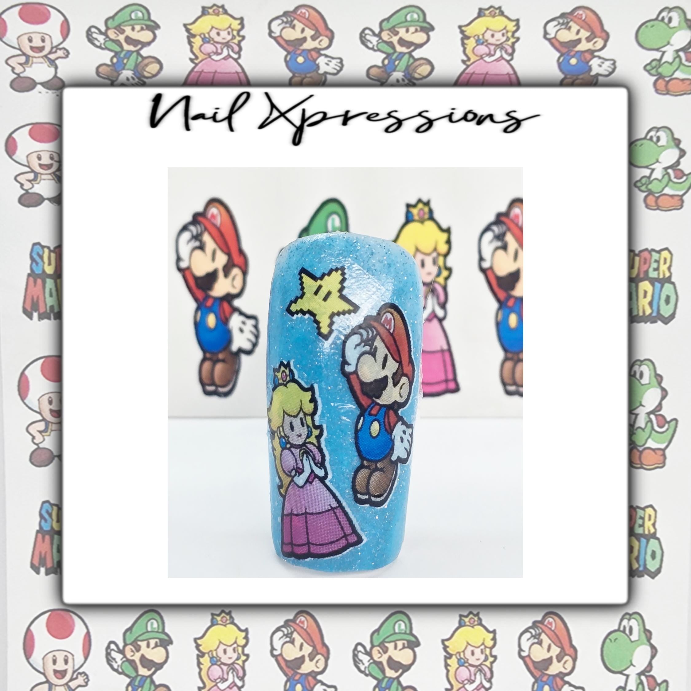 Gamer Water Nail Decal