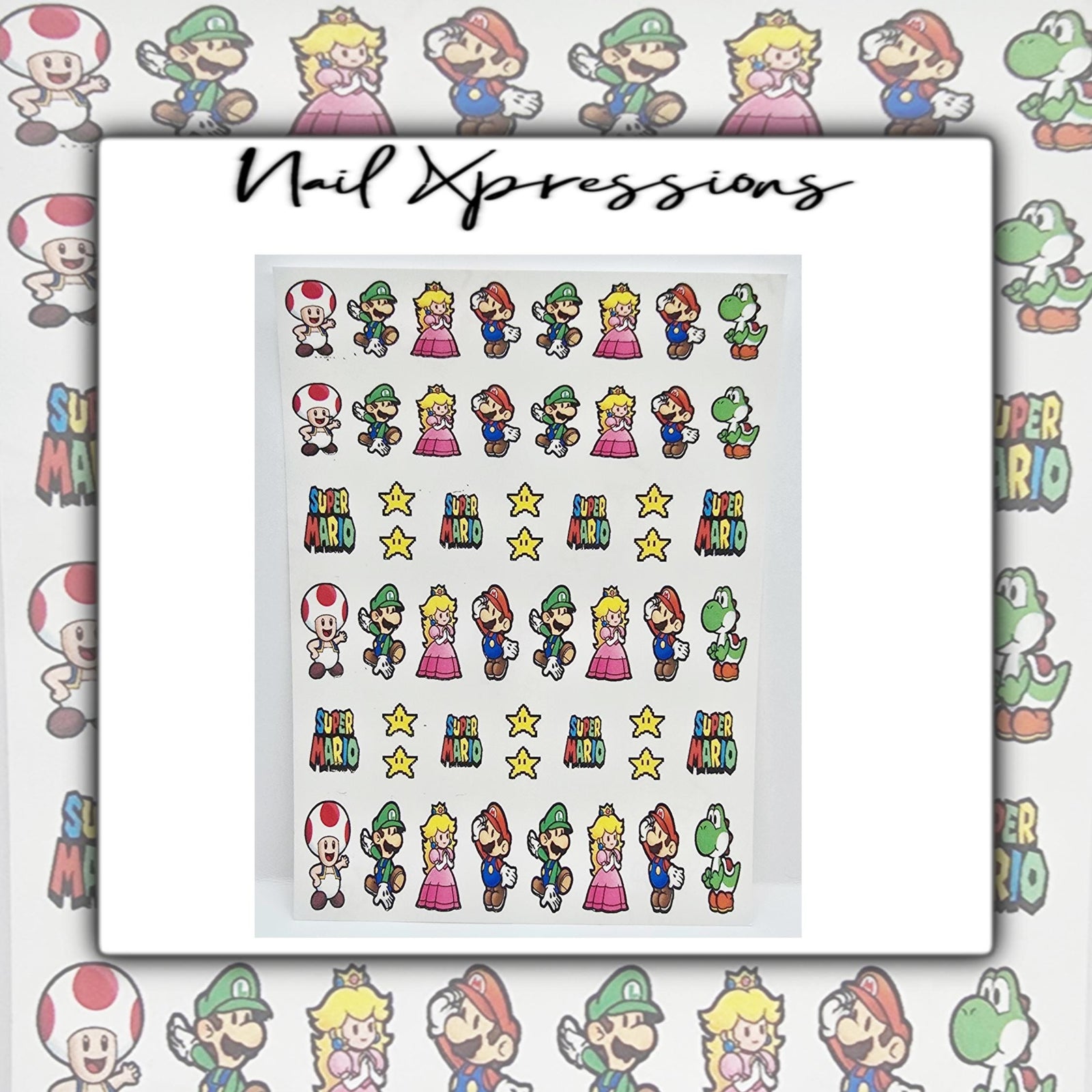 Gamer Water Nail Decal