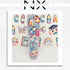 Drippy Smilies Nail Sticker