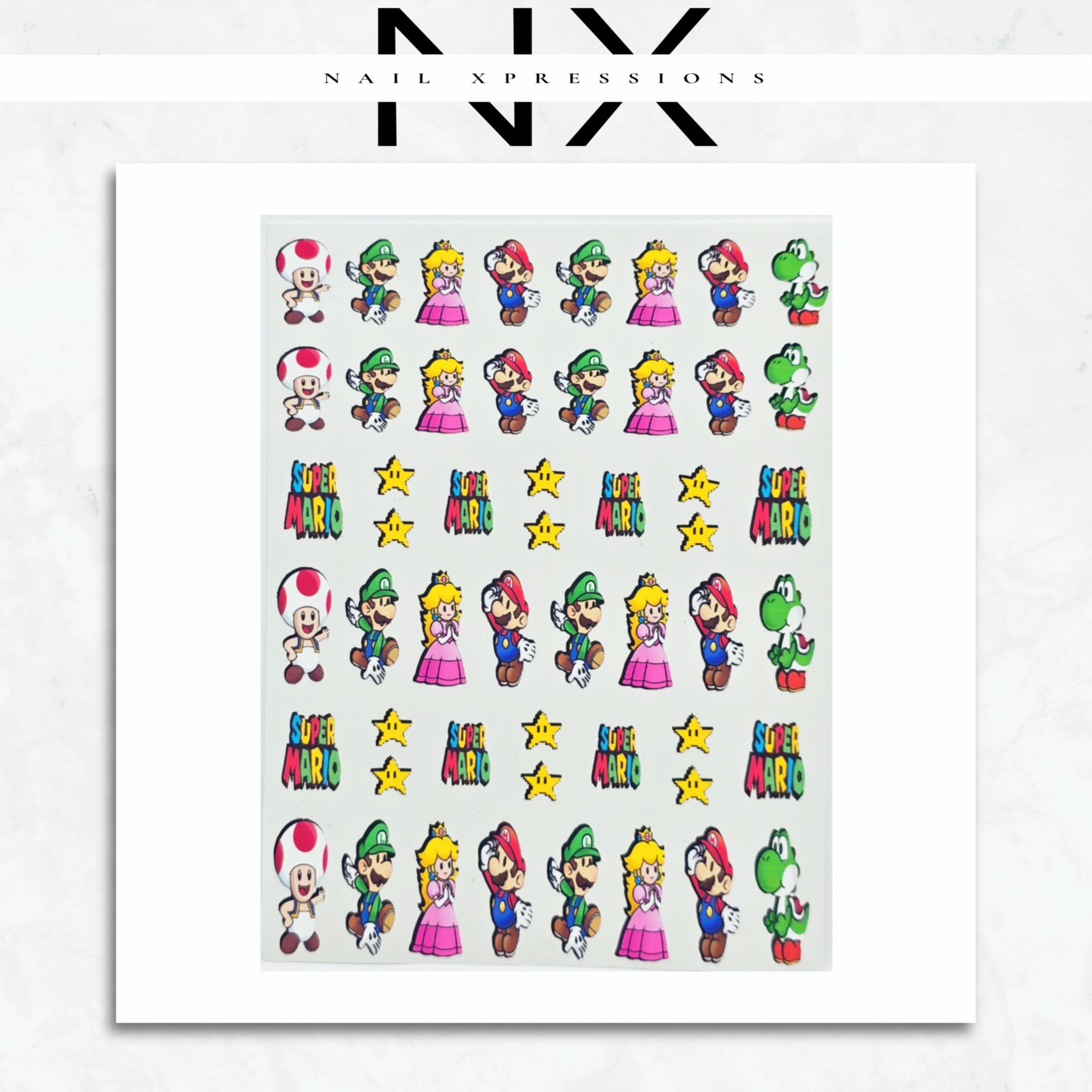 Gamer Nail Art Stickers | Water Nail Decals | Nail Art Decoration