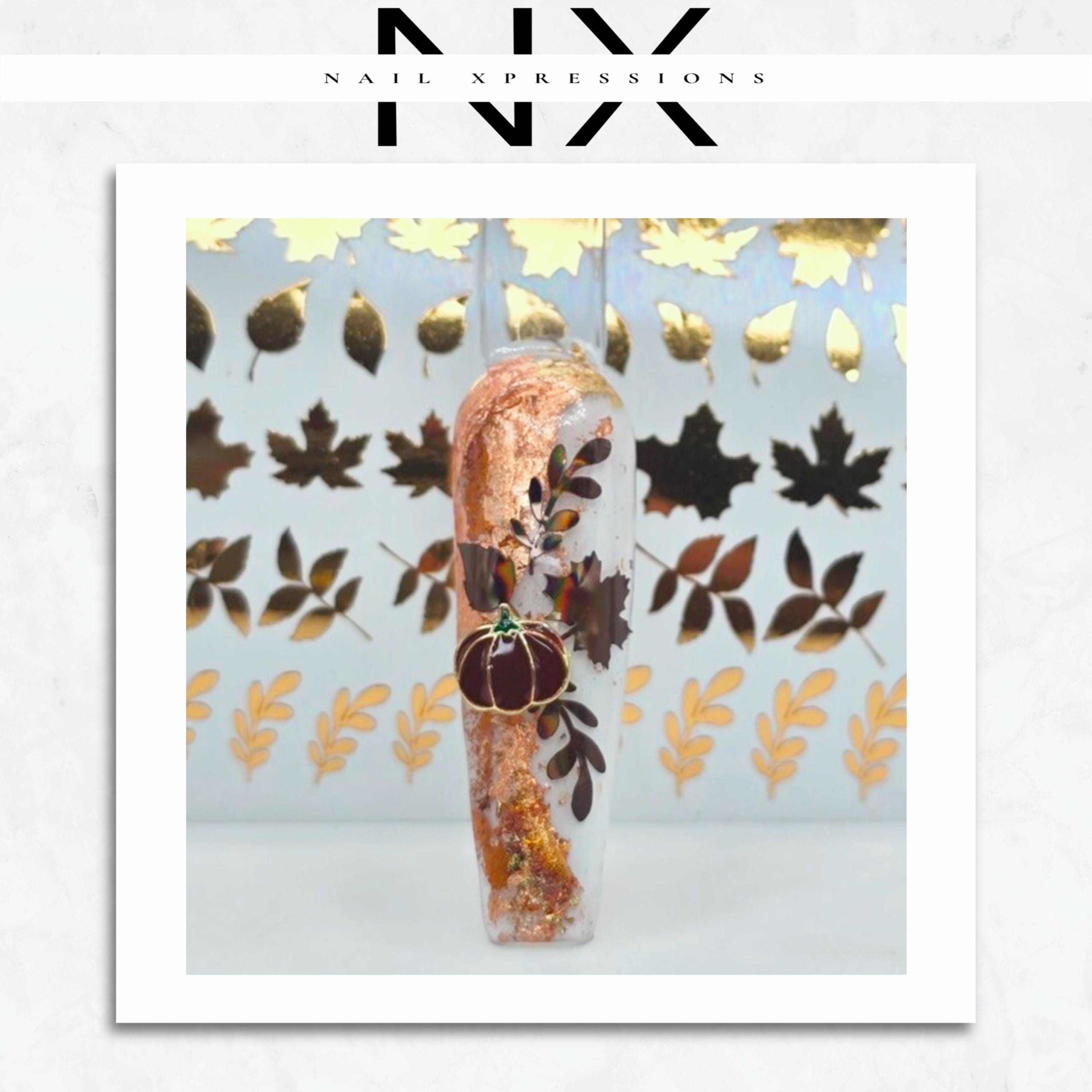 Fall Leaves Vinyl Nail Sticker