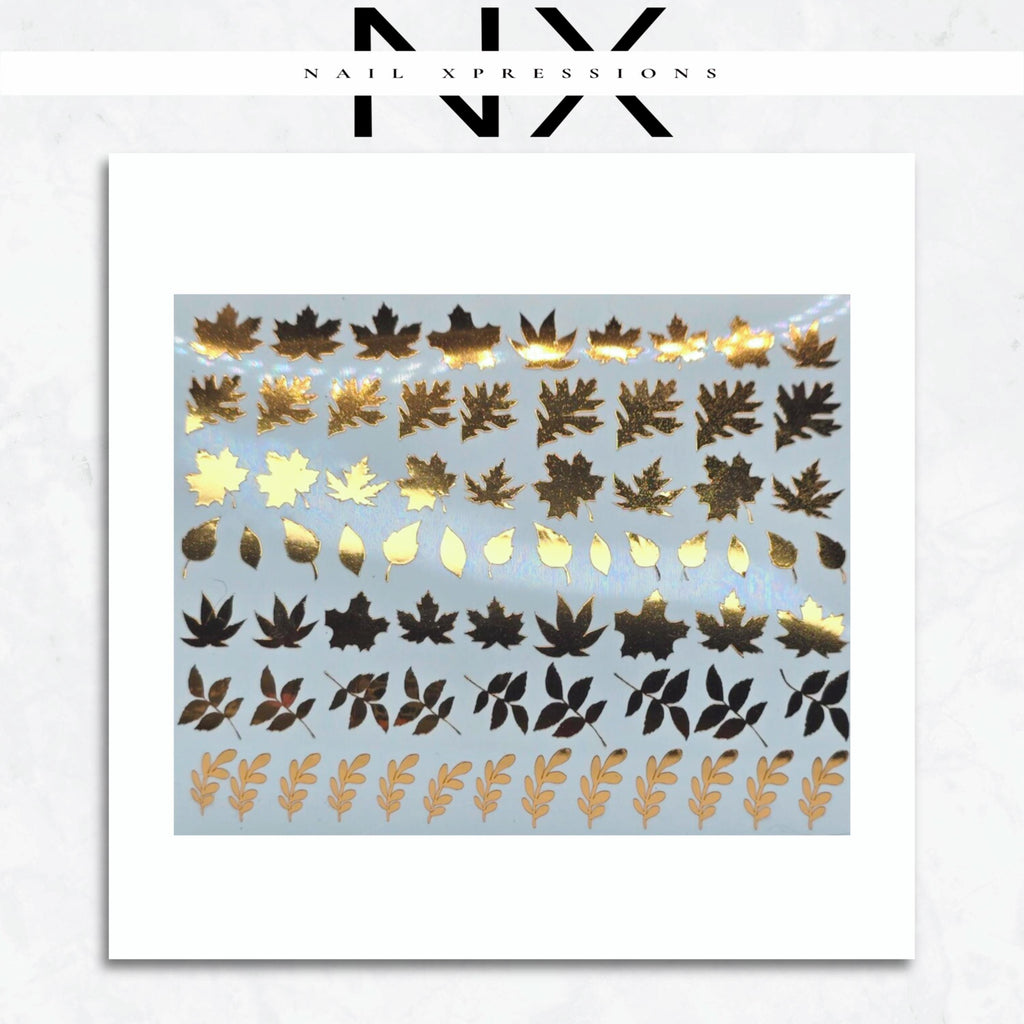 Fall Leaves Vinyl Nail Sticker