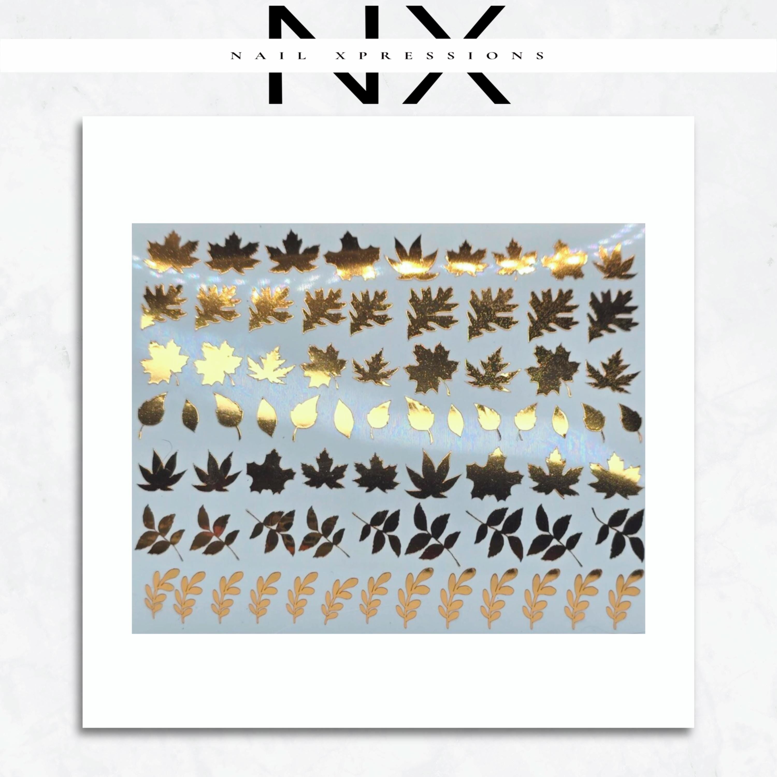 Fall Leaves Vinyl Nail Sticker