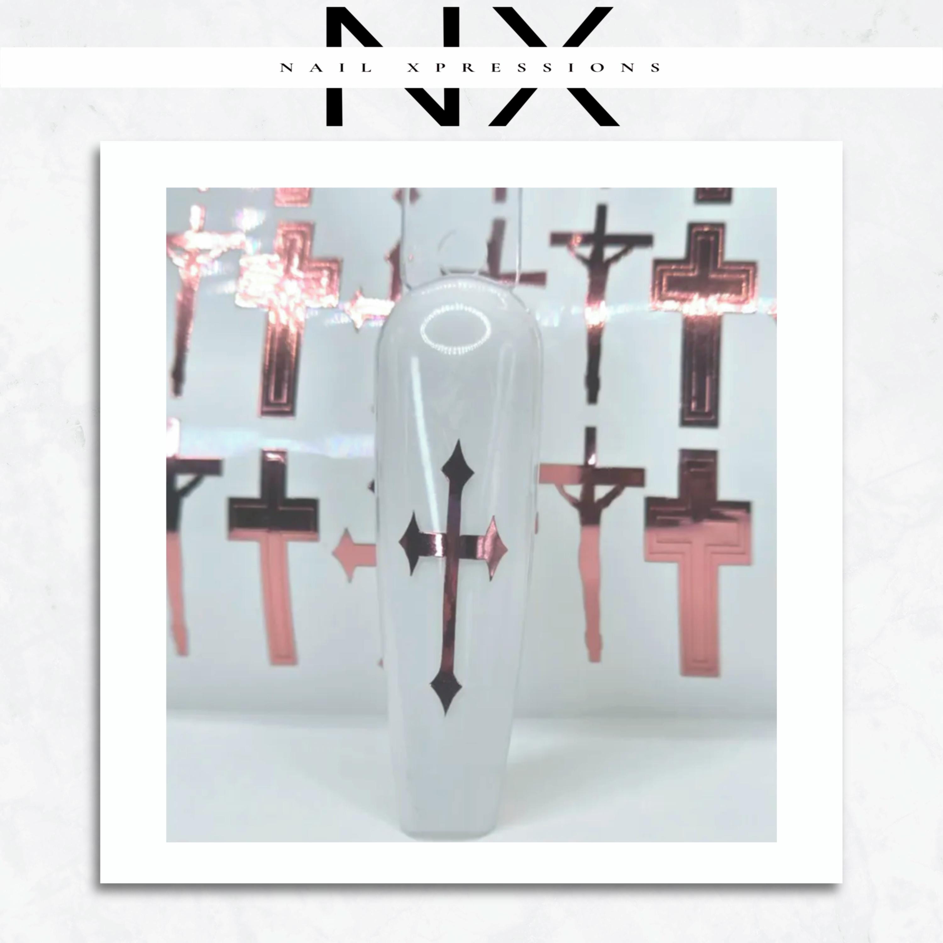 Mixed Crosses Vinyl Nail Sticker