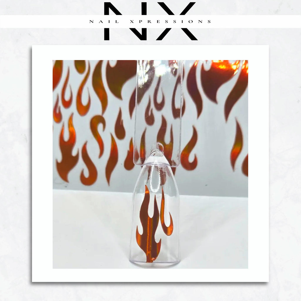 Flame Vinyl Nail Sticker