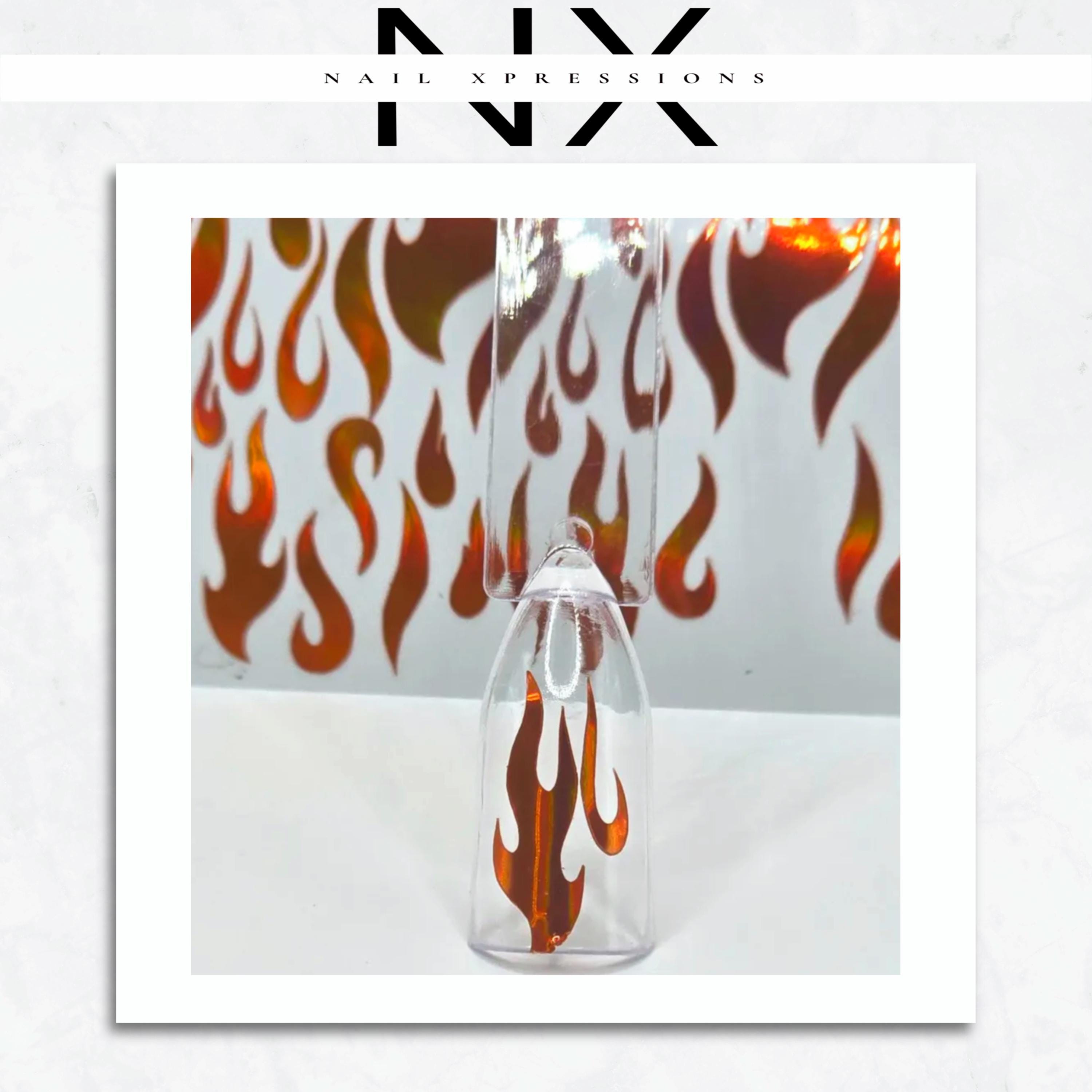 Flame Vinyl Nail Sticker