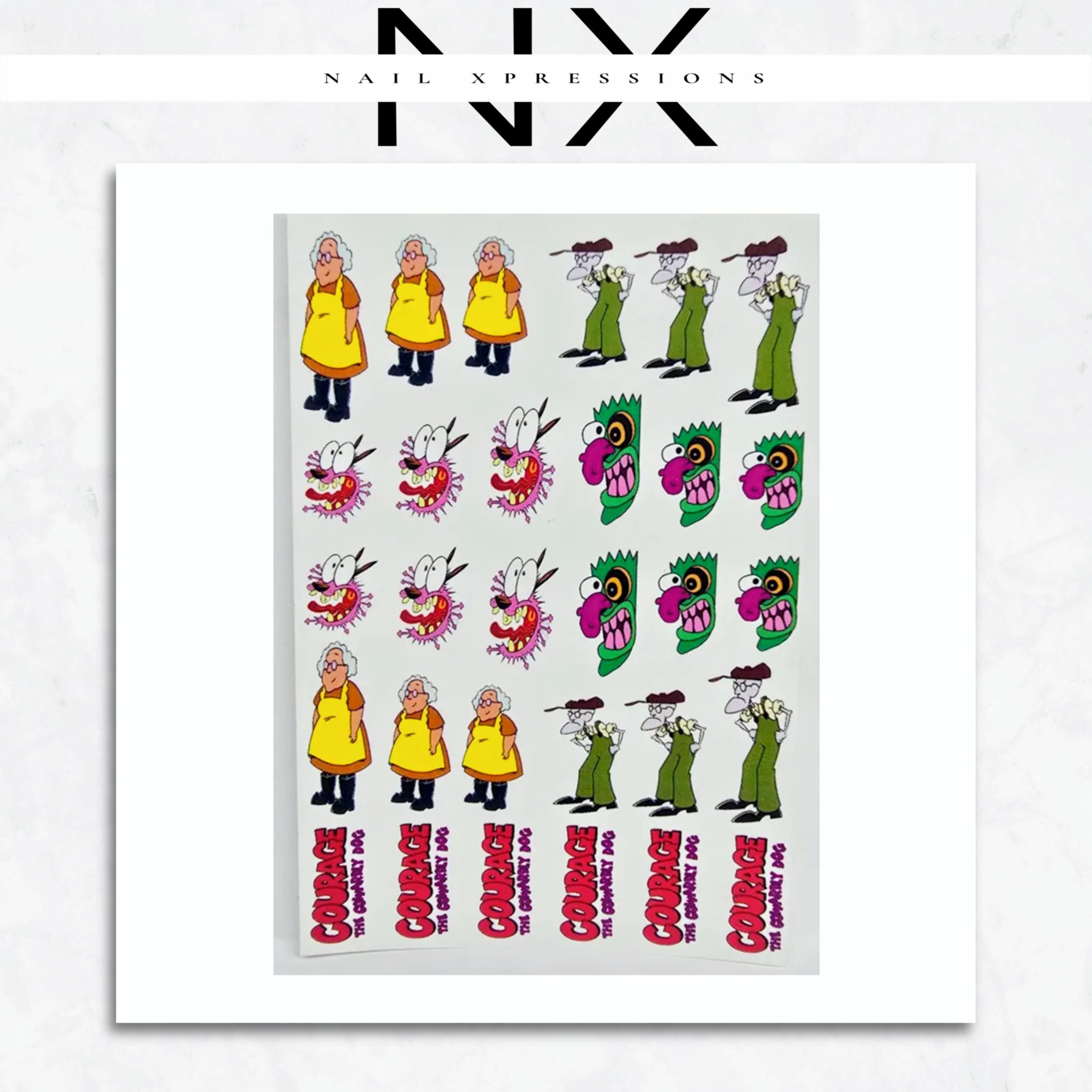 Cowardly Dog Water Nail Decal