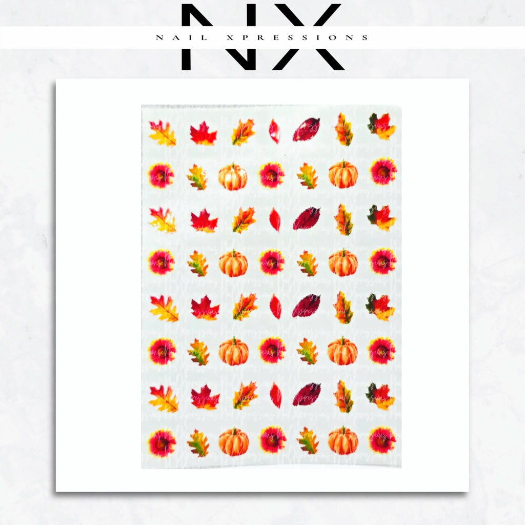 Fall Leaves Nail Sticker