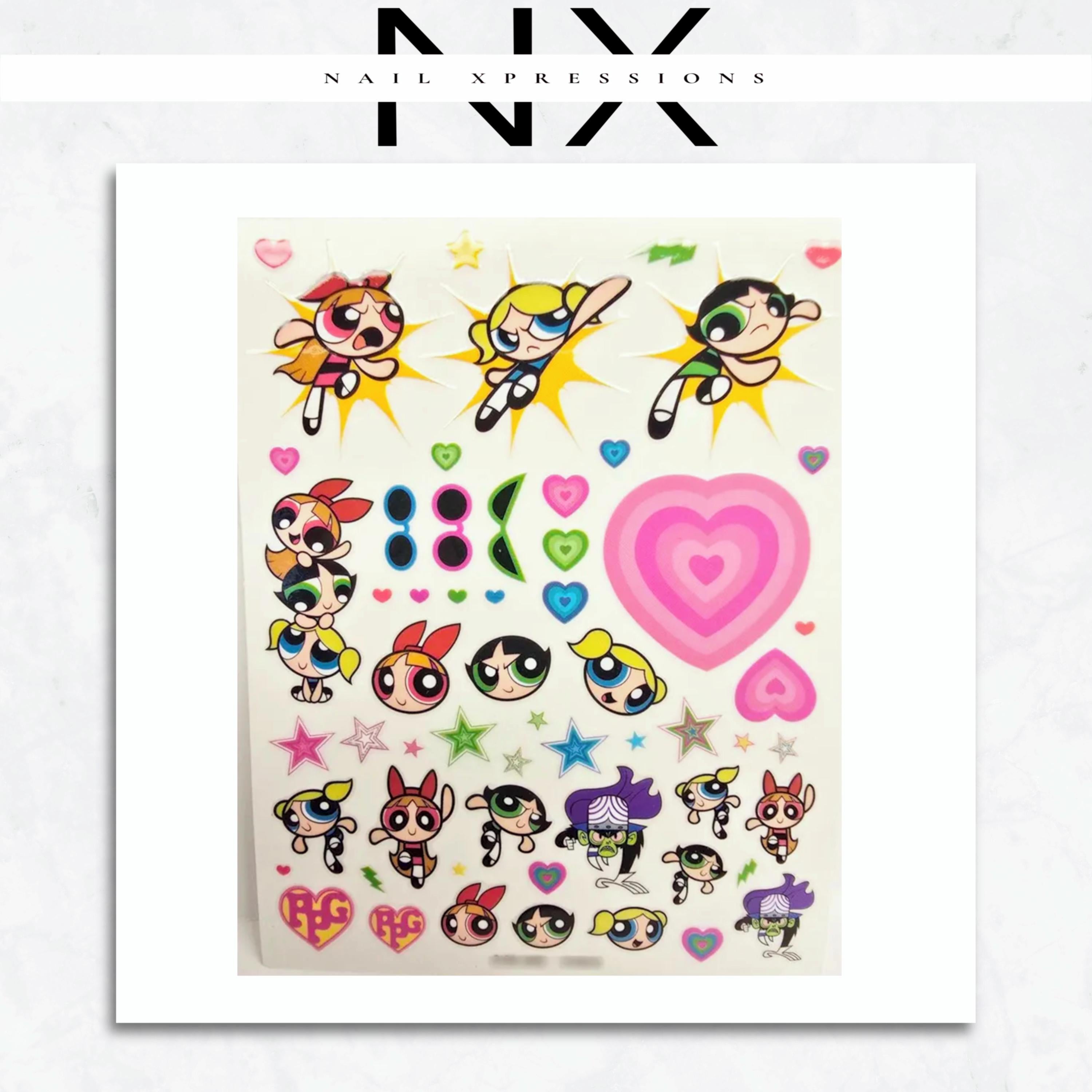 Cartoon Girls Nail Sticker